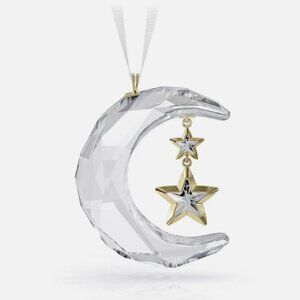 Swarovski Crystal Holiday Ornament Magic Moon Star 2024 White 5686616